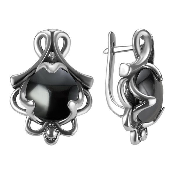 Серьги Гжель